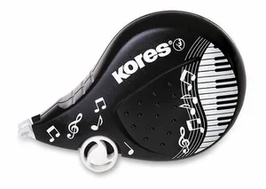 Korekční strojek Kores Scooter Black White 4,2 mm x 8 m, mix motivů